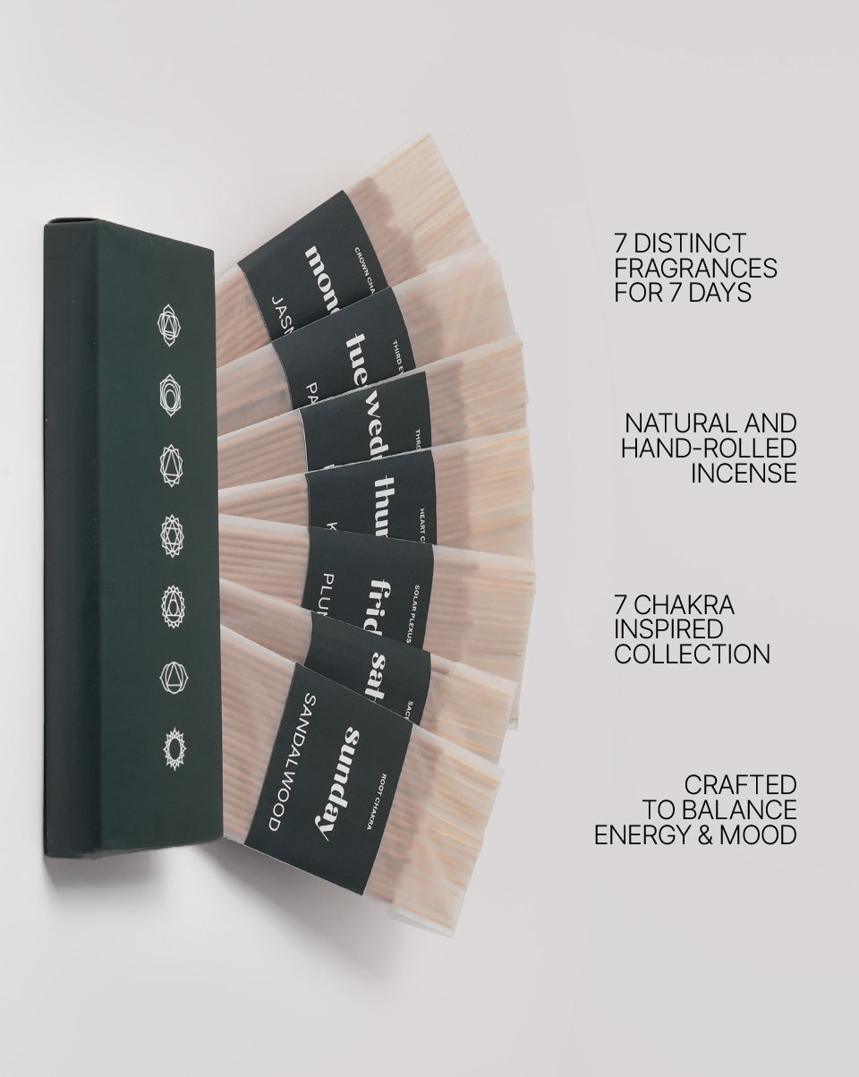 7 Chakra Incense Sticks (Small)